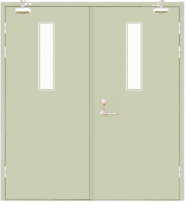 鋼質雙開帶視窗防火門-4.jpg